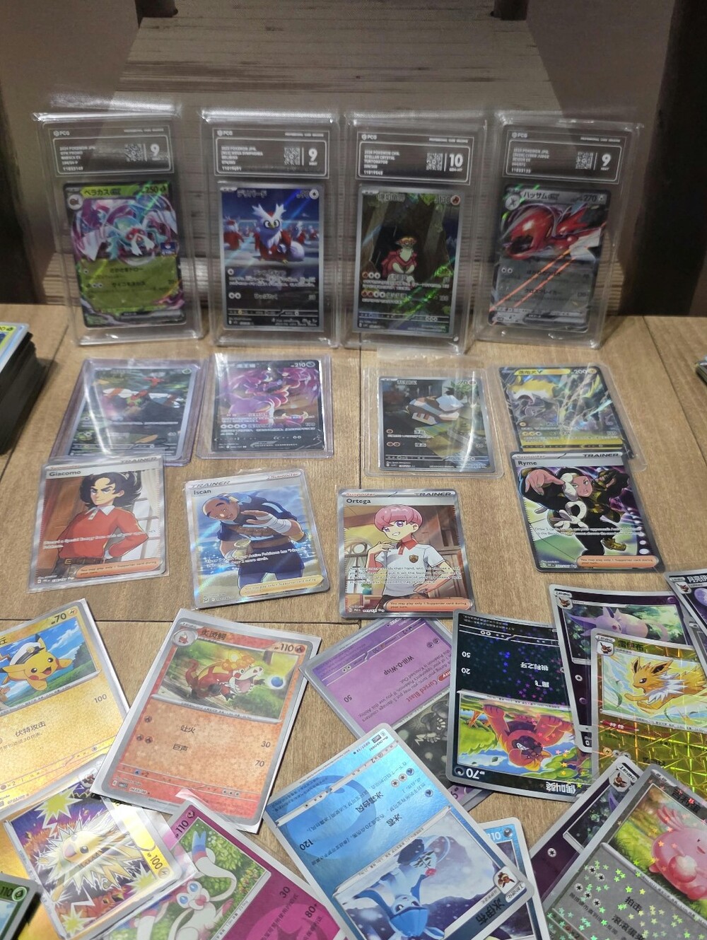 Graded Holographic Pokémon Trading Card Lot – Assorted Multicolor